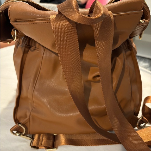 Brown Leather Miss Fong Diaper Bag/Backpack Multifunctional - Picture 2 of 10